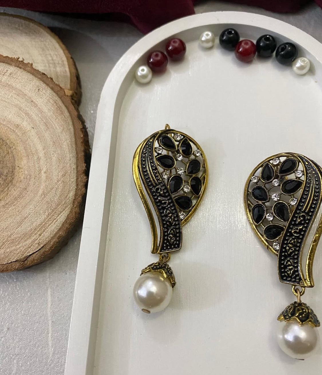 Squired Ethnic Earring