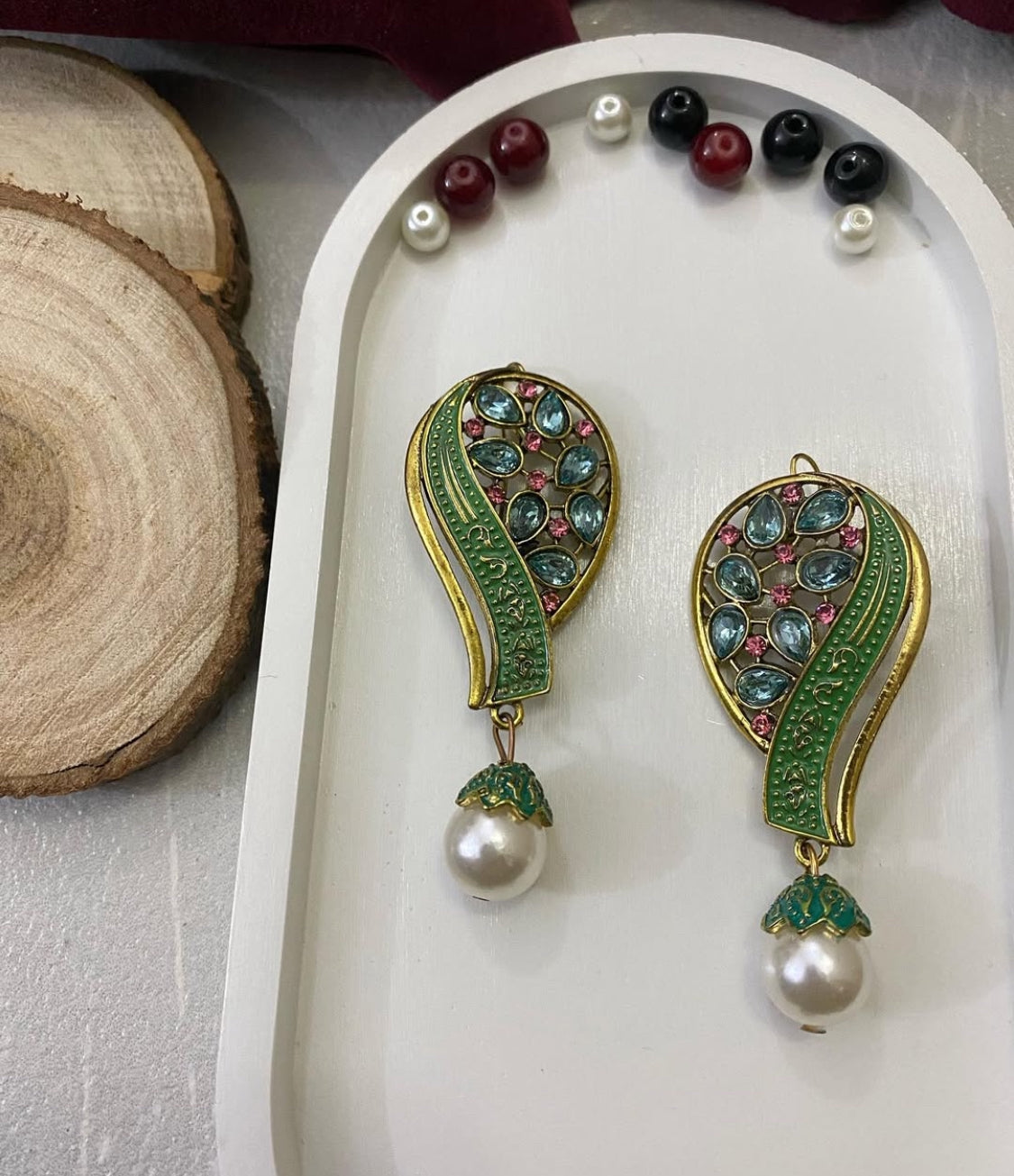 Squired Ethnic Earring