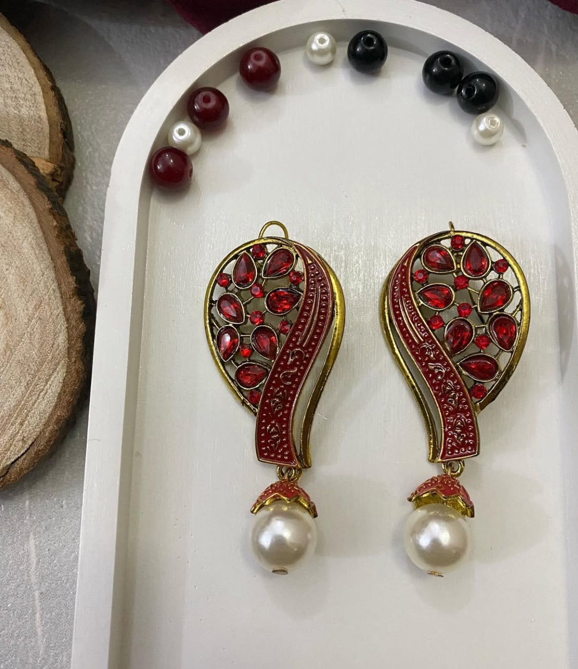 Squired Ethnic Earring