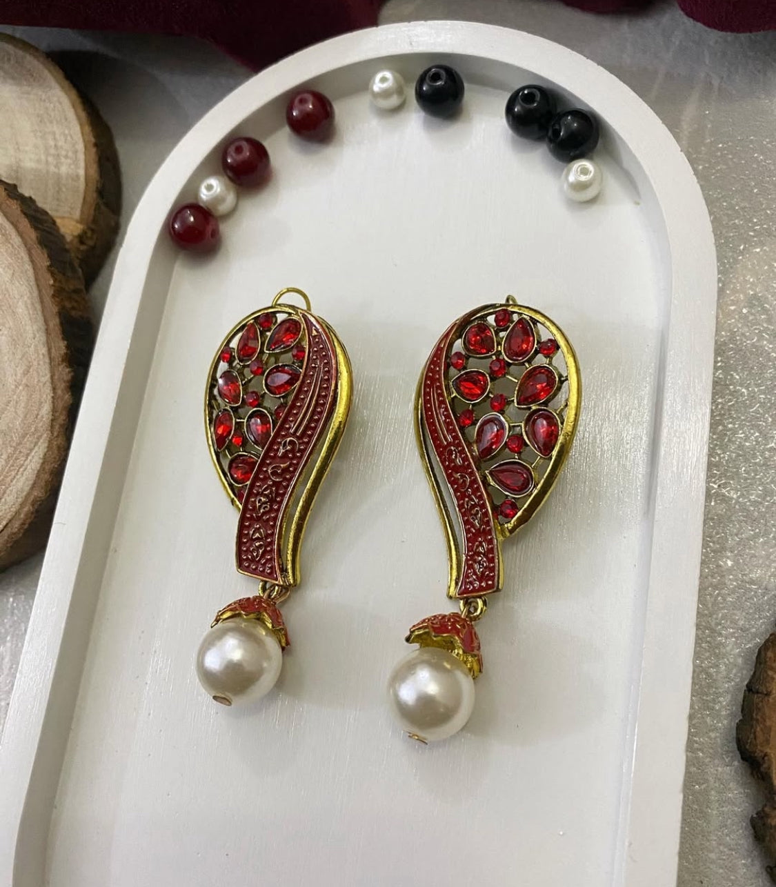 Squired Ethnic Earring