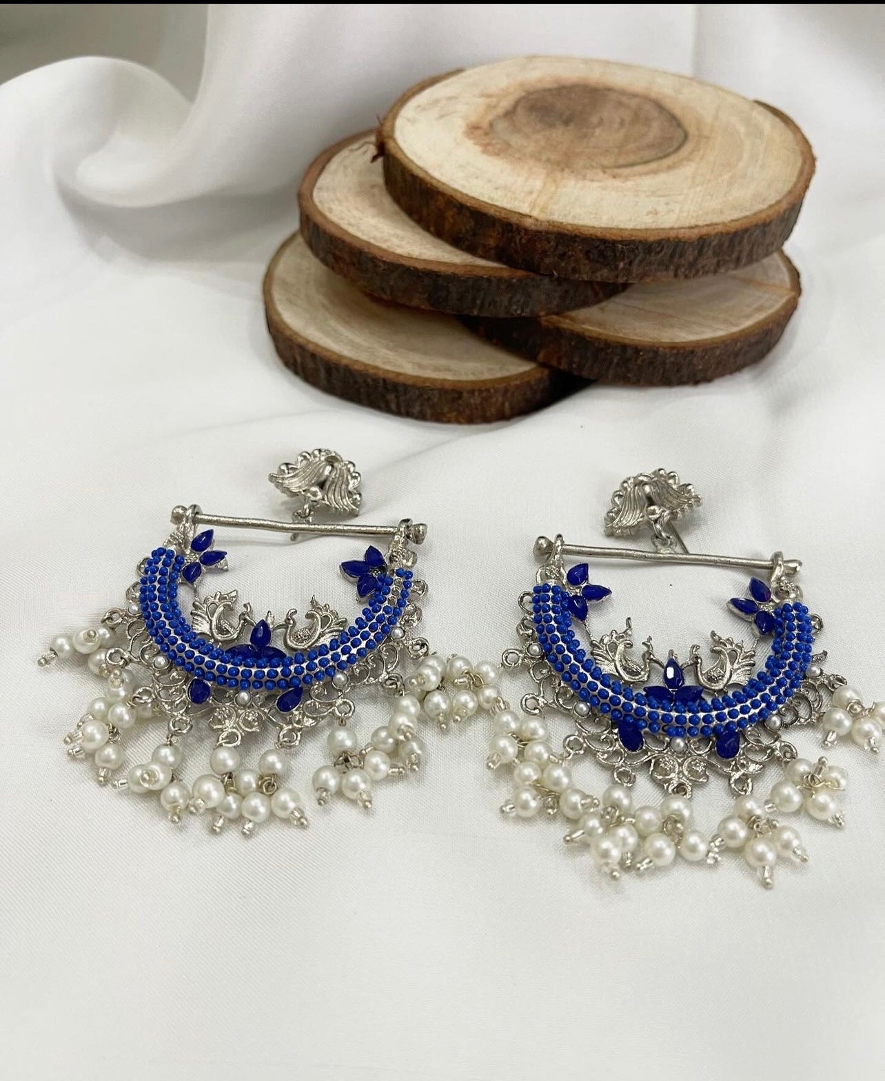 Designer Half Cut Peacock Earring - Shopeology