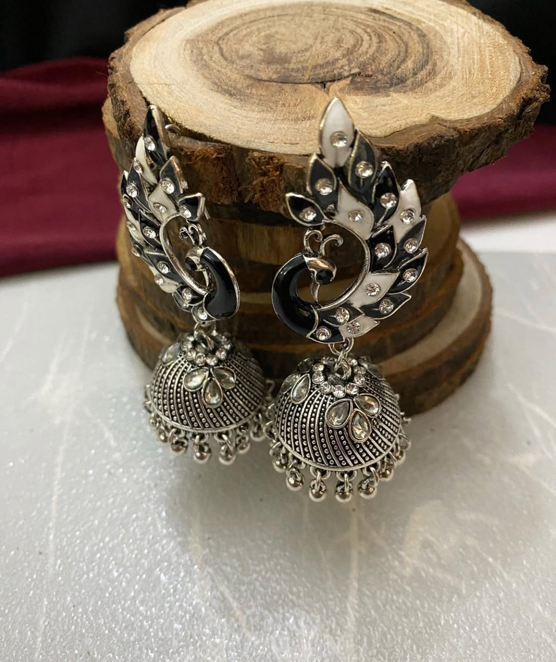 Peacock Jhumka Earring