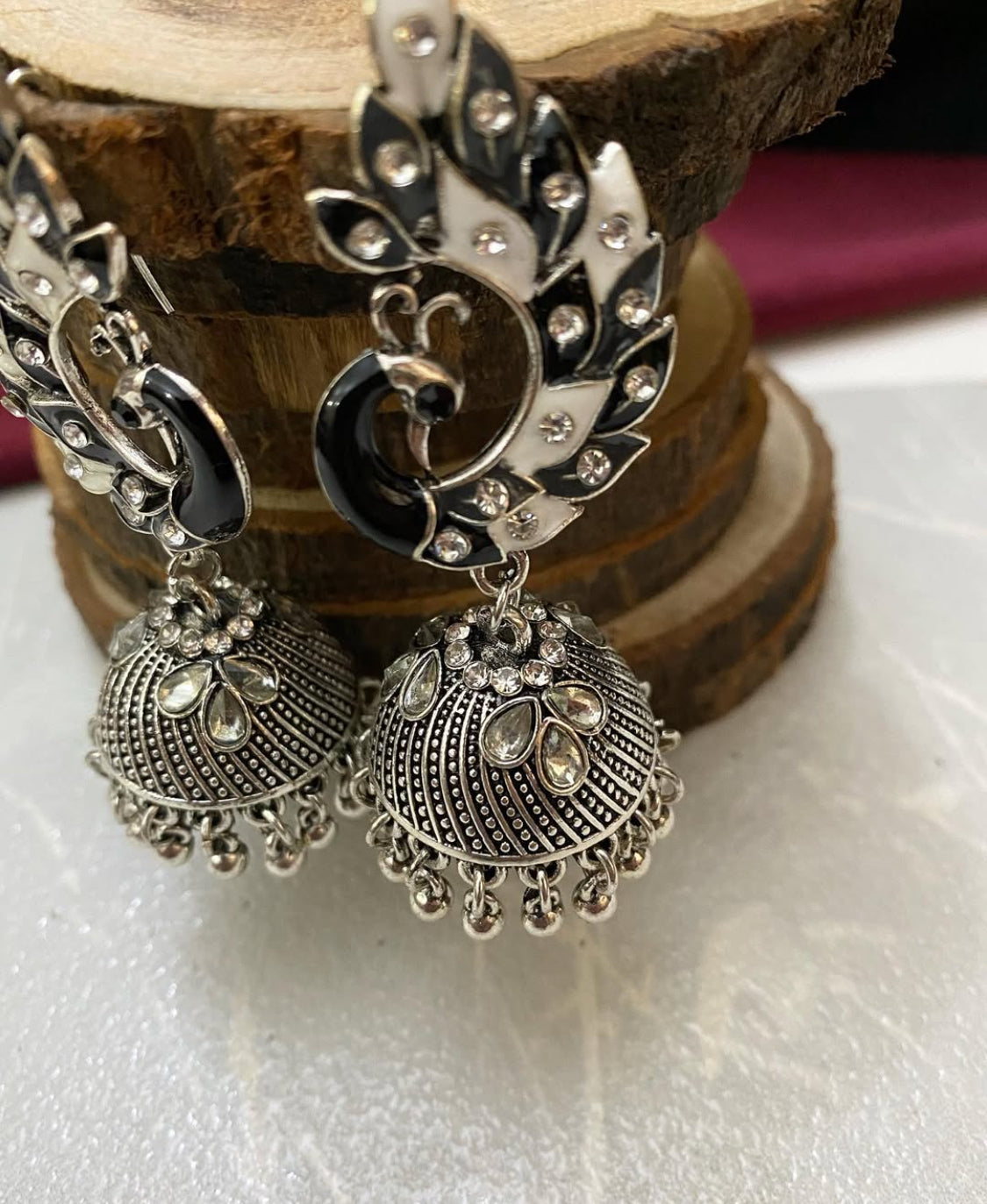 Peacock Jhumka Earring