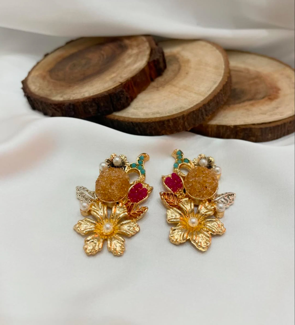 Crush Floral Drop Earrings