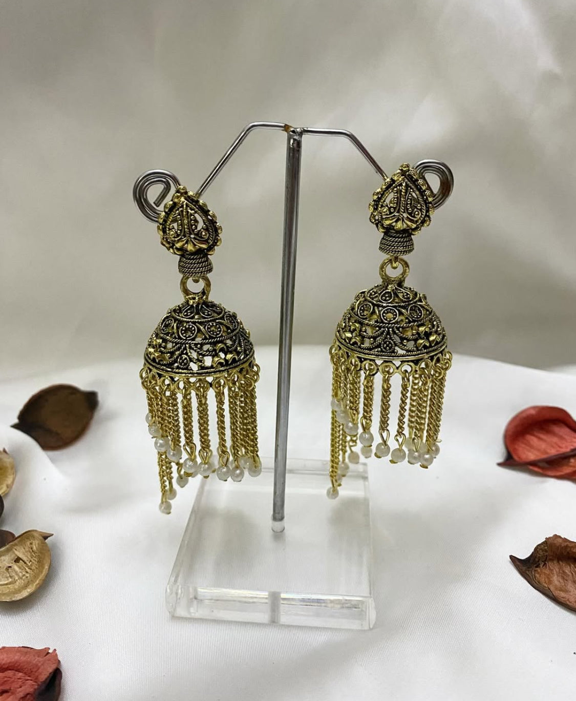 Antique gold plated jhumka