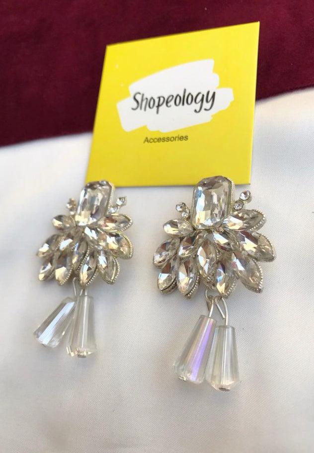 Crystal statement earring